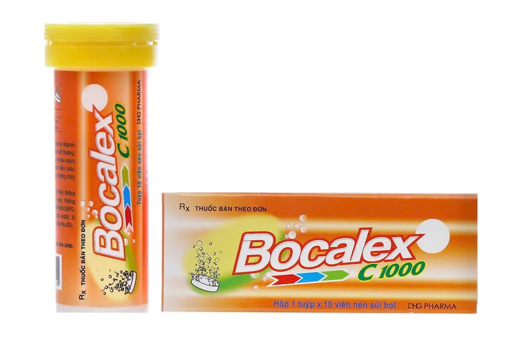 Bocalex C1000 DHG (T/10v) – Viên sủi Vitamin C 1000 mg tăng đề kháng và hỗ trợ lành vết thương